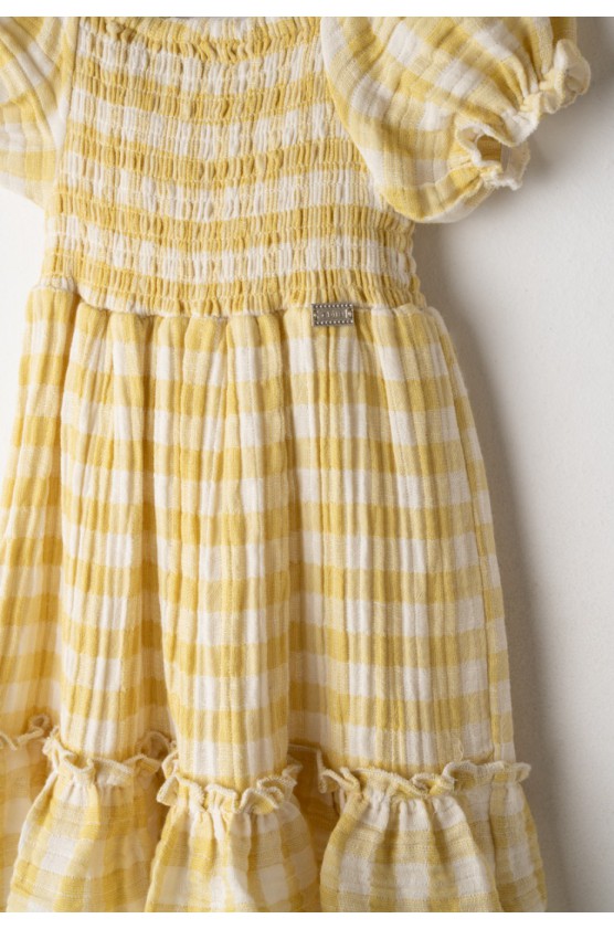 Φόρεμα  για μικρά κορίτσια EBITA 266211 κίτρινο