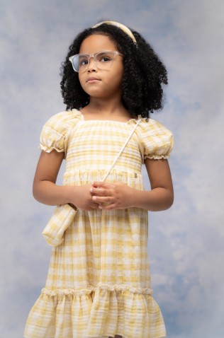 Φόρεμα  για μικρά κορίτσια EBITA 266211 κίτρινο