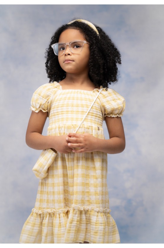 Φόρεμα  για μικρά κορίτσια EBITA 266211 κίτρινο