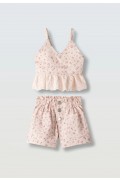 Σετ μπλούζα και σορτσάκι για μικρά κορίτσια EBITA 266230 ροζ