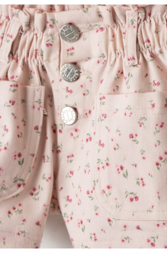 Σετ μπλούζα και σορτσάκι για μικρά κορίτσια EBITA 266230 ροζ