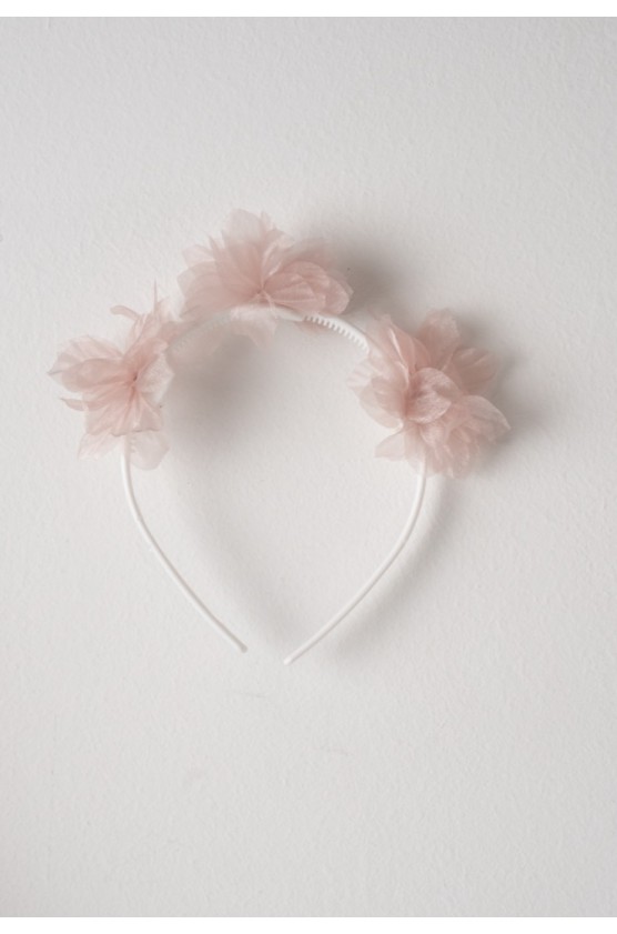 Φόρεμα με τούλι αμάνικο  για μικρά κορίτσια EBITA 266233 ροζ