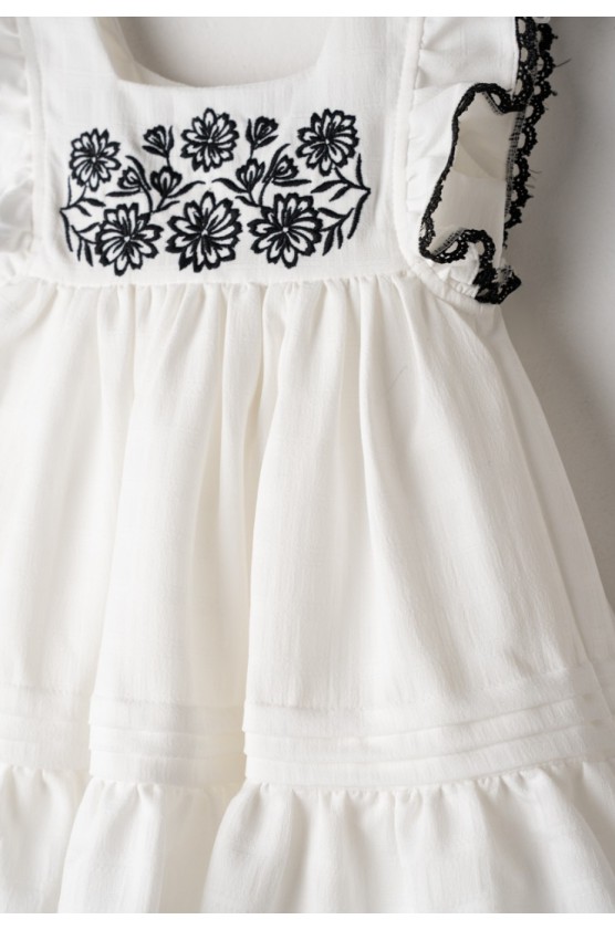 Φόρεμα  "Boho" για μικρά κορίτσια EBITA 266236 λευκό