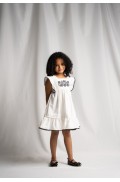 Φόρεμα  "Boho" για μικρά κορίτσια EBITA 266236 λευκό