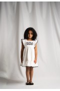 Φόρεμα  "Boho" για μικρά κορίτσια EBITA 266236 λευκό