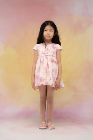 Φόρεμα  για μικρά κορίτσια EBITA 266242 Ροζ floral