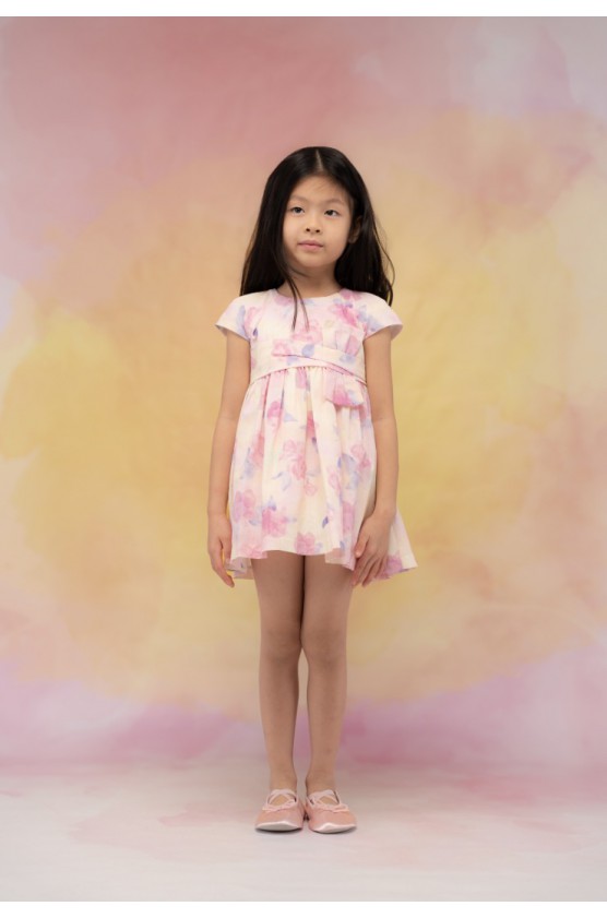 Φόρεμα  για μικρά κορίτσια EBITA 266242 Ροζ floral