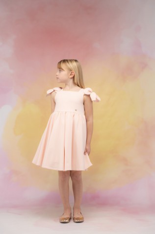 Φόρεμα  για μικρά κορίτσια EBITA 266277 ροζ πούδρα