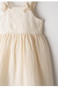 Φόρεμα  "Boho" για μικρά κορίτσια EBITA 266280 εκρου