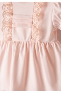 Σετ φόρεμα ,φουφουλίτσα και κορδέλα για μικρό κορίτσι ΕΒΙΤΑ 266502 σομόν