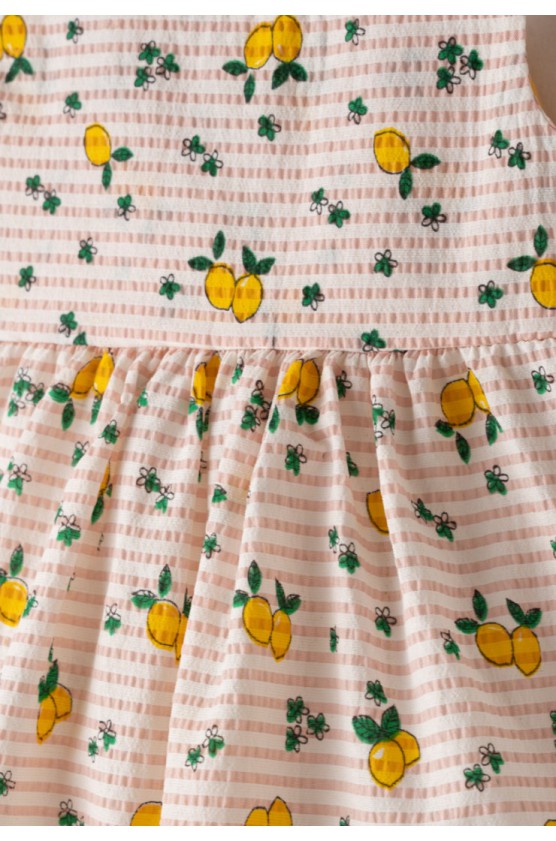 Σετ Φόρεμα  με καπέλο για μικρά κορίτσια EBITA 266509 πολύχρωμο