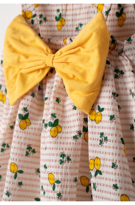 Σετ Φόρεμα  με καπέλο για μικρά κορίτσια EBITA 266509 πολύχρωμο