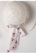 Σετ κορμάκι φουστίτσα και καπέλο για μικρό κορίτσι ΕΒΙΤΑ 266523 λευκό-κόκκινο