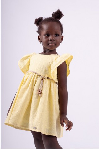 Φόρεμα αμάνικο για μικρά κορίτσια  EBITA 242203 Κίτρινο