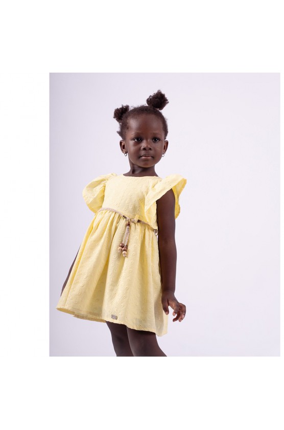 Φόρεμα αμάνικο για μικρά κορίτσια  EBITA 242203 Κίτρινο