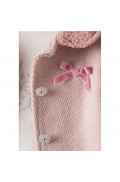 Σετ μπλούζα , σορτς και πανωφόρι για μικρά κορίτσια EBITA 243230 ροζ