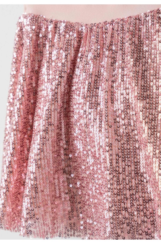 Σετ τοπ με παγιέτες και Φούστα για μικρά κορίτσια EBITA 254224 ροζ