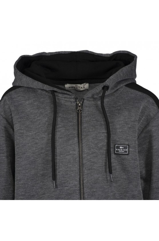 Ζακέτα Φούτερ με κουκούλα για αγόρια Hashtag 227733 γκρι