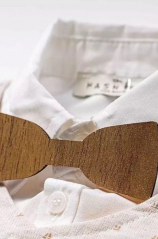 Σετ πουκάμισο, βερμούδα, γιλέκο και παπιγιόν  για μικρό αγόρι Hashtag 242603 γκρι