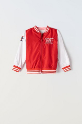 Μπουφάν bomber για μικρά αγόρια HASHTAG 242815 κόκκινο