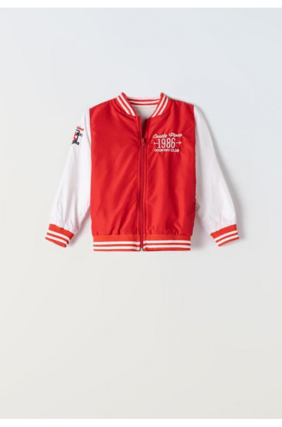 Μπουφάν bomber για μικρά αγόρια HASHTAG 242815 κόκκινο