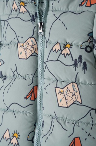 Βρεφικό  Μπουφάν με κουκούλα  για μικρό  Αγόρι Hashtag 255618 Γαλάζιο