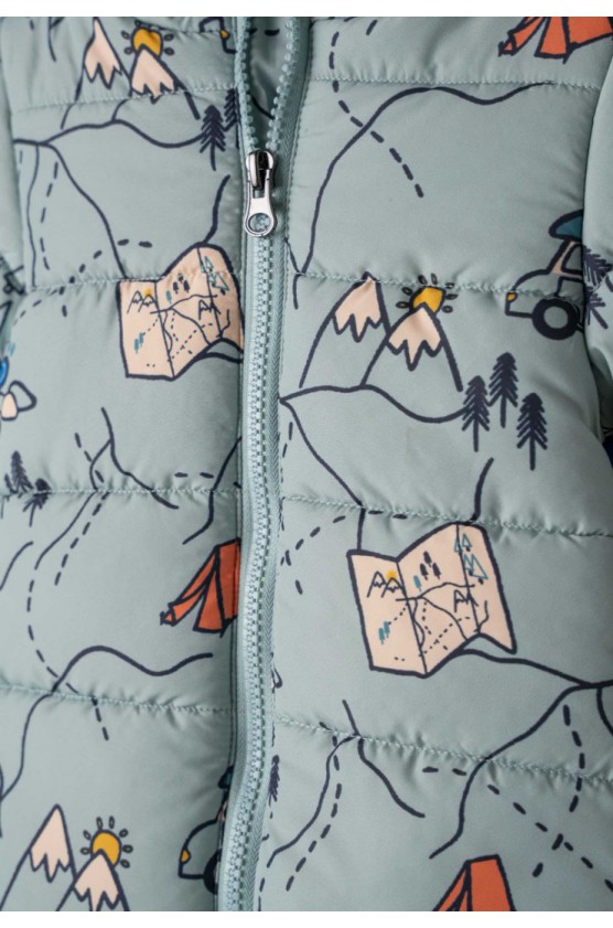 Βρεφικό  Μπουφάν με κουκούλα  για μικρό  Αγόρι Hashtag 255618 Γαλάζιο