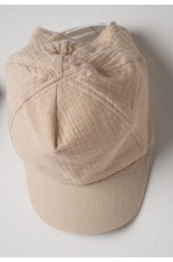 Σετ μπλούζα,  βερμούδα και καπέλο για μικρό αγόρι Hashtag 266611 γαλάζιο-μπεζ