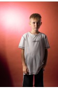 Σετ μπλούζα με βερμούδα για  αγόρι Hashtag 266738 μπεζ-μαύρο