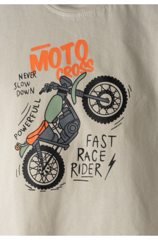 Σετ μπλούζα με σόρτς  για μικρό αγόρι Hashtag 266811 μέντα