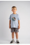 Σετ μπλούζα με βερμούδα για μικρό αγόρι Hashtag 266829 Σιέλ