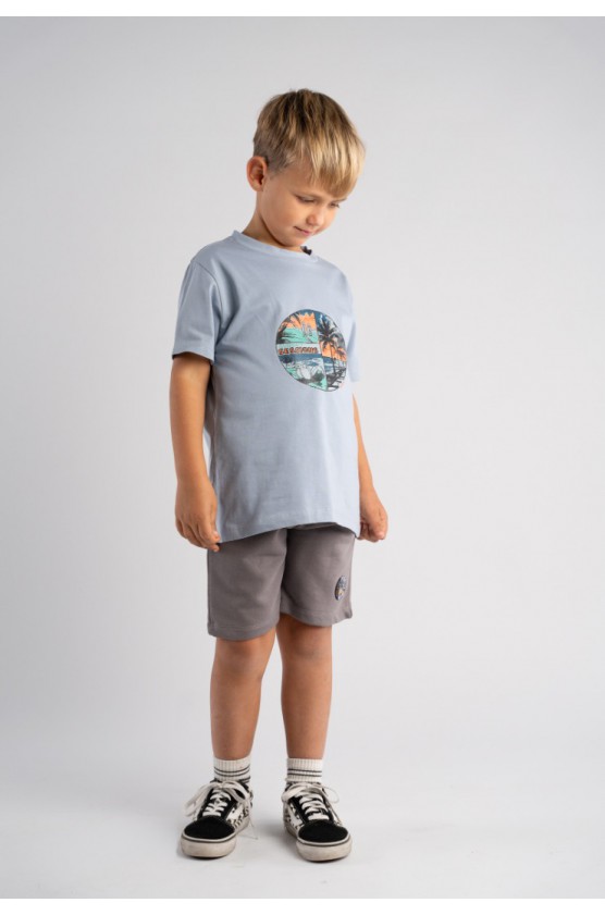 Σετ μπλούζα με βερμούδα για μικρό αγόρι Hashtag 266829 Σιέλ