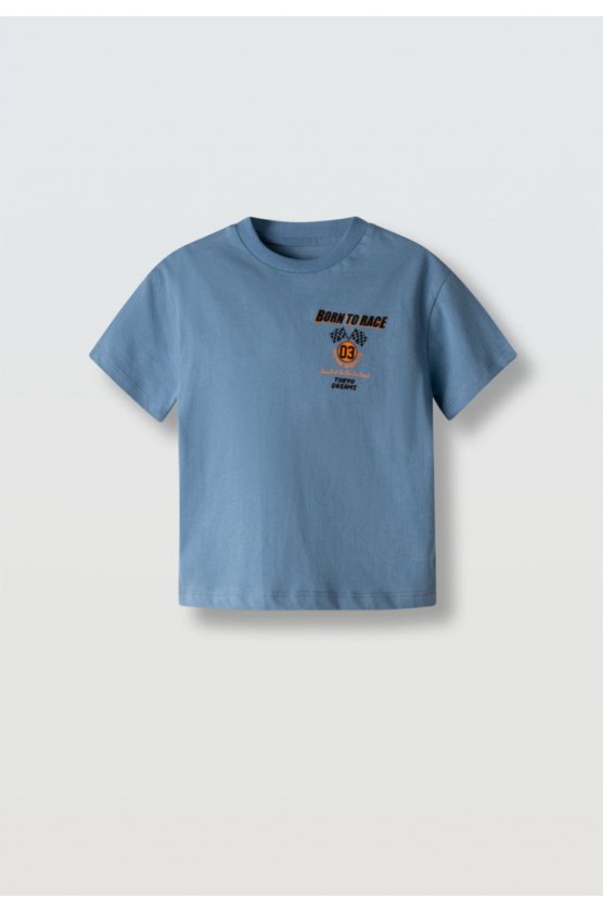 Μπλούζα για μικρό αγόρι Hashtag 266830 μπλε ραφ