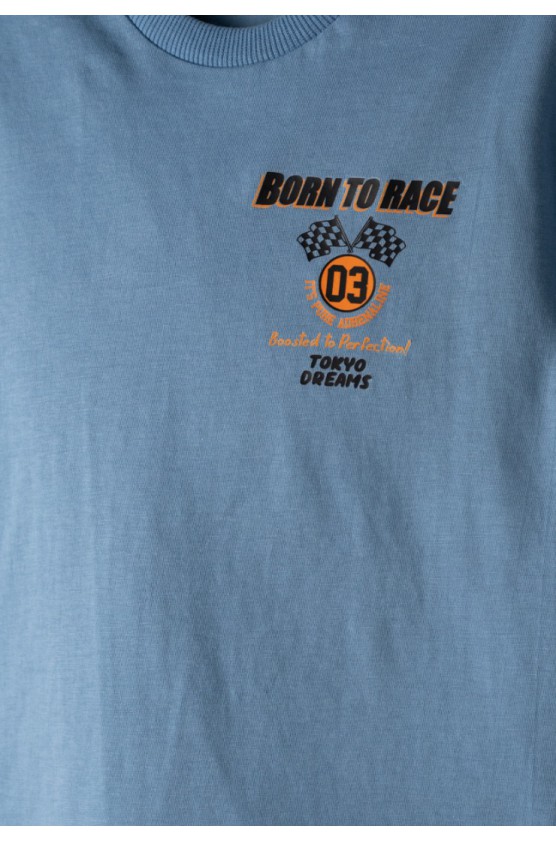 Μπλούζα για μικρό αγόρι Hashtag 266830 μπλε ραφ