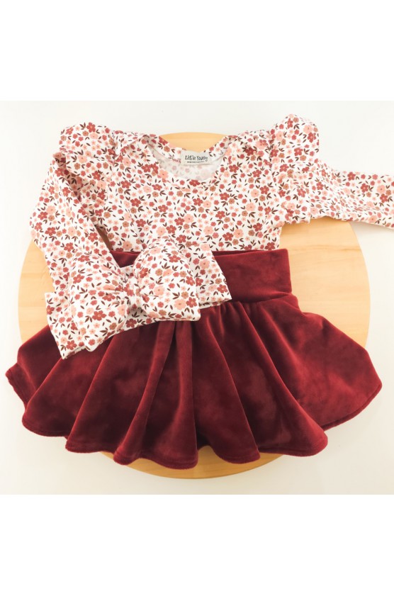 Σετ Χειροποίητο για μικρά κορίτσια  LITTLE FAIRY Old Rose Floral