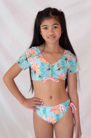 Παιδικό Μαγιό Bikini για κορίτσια  Tortue S5-130-208 Βεραμάν