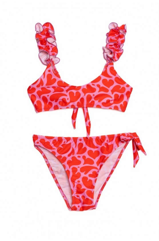 Παιδικό Μαγιό Bikini για κορίτσια  Tortue S5-137-235  Ροζ
