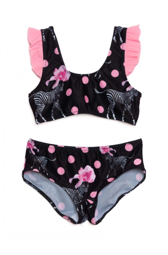 Παιδικό Μαγιό Bikini για κορίτσια  Tortue S5-144-237 Μαύρο