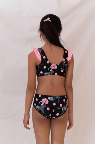 Παιδικό Μαγιό Bikini για κορίτσια  Tortue S5-144-237 Μαύρο