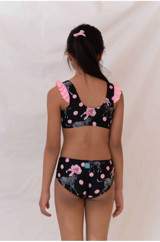 Παιδικό Μαγιό Bikini για κορίτσια  Tortue S5-144-237 Μαύρο