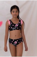 Παιδικό Μαγιό Bikini για κορίτσια  Tortue S5-144-237 Μαύρο