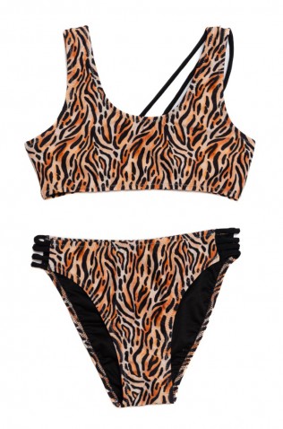 Παιδικό Μαγιό Bikini για κορίτσια  Tortue S5-146-233 Καφέ