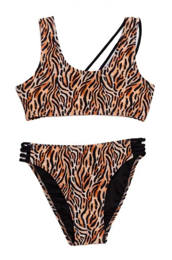 Παιδικό Μαγιό Bikini για κορίτσια  Tortue S5-146-233 Καφέ