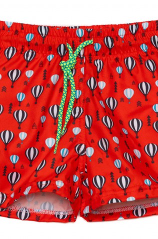 Βερμούδα μαγιό για αγόρι  Air Balloons  TORTUE S5-320-351 Κόκκινο 
