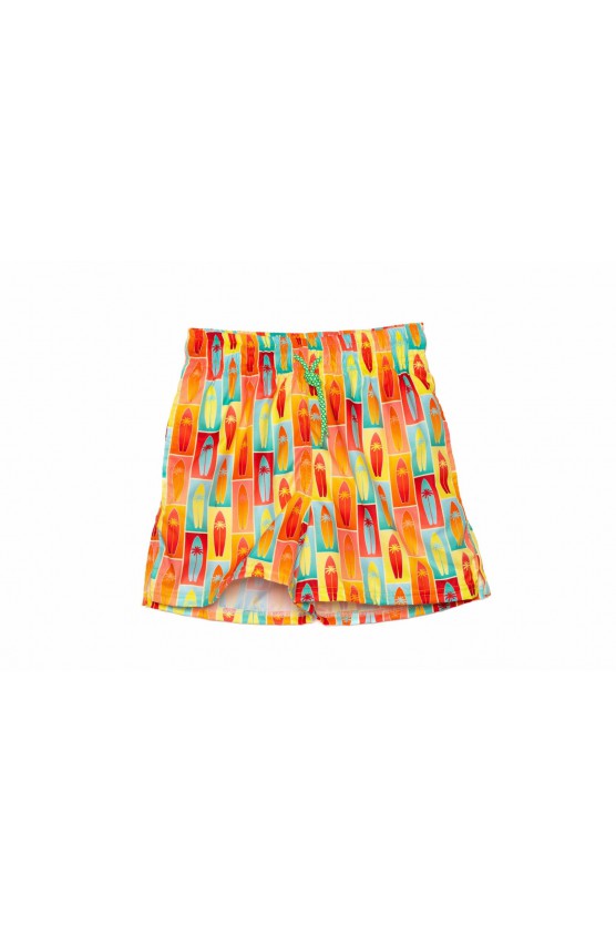 Βερμούδα μαγιό για αγόρι Surf TORTUE S5-409-452 πορτοκαλί