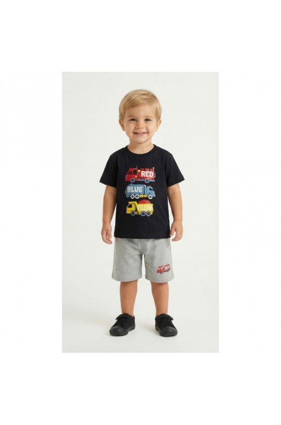 ΣΕΤ ΜΠΛΟΥΖΑ ΜΕ ΔΥΟ  ΒΕΡΜΟΥΔΕΣ  ΓΙΑ ΜΙΚΡΑ ΑΓΟΡΙΑ  TRAX 49438 ΜΠΛΕ ΜΑΡΕΝ