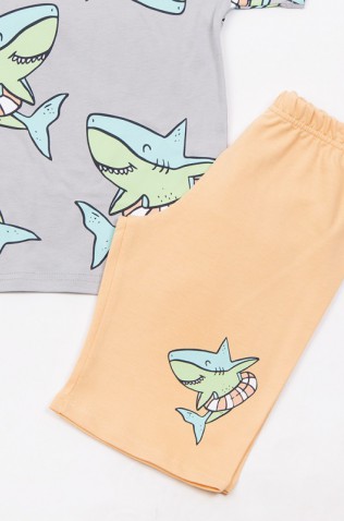 ΣΕΤ ΜΠΛΟΥΖΑ ΜΕ ΒΕΡΜΟΥΔΑ  ΓΙΑ ΜΙΚΡΑ ΑΓΟΡΙΑ  TRAX 49418 ΓΚΡΙ