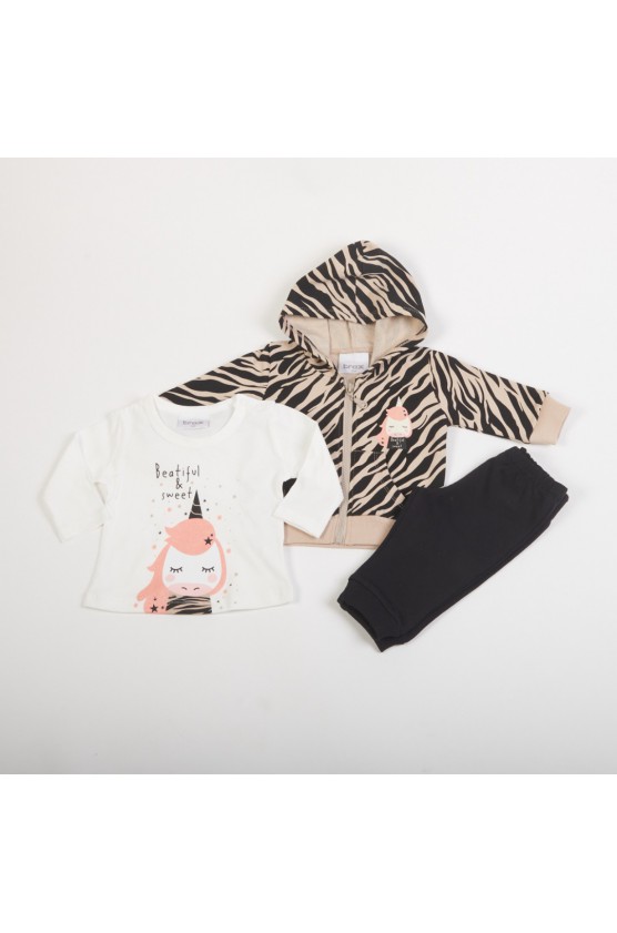 ΣΕΤ ΜΠΕΜΠΕ ΤΡΙΩΝ ΤΕΜΑΧΙΩΝ  ΓΙΑ ΚΟΡΙΤΣΙΑ TRAX 48503 CAPPUCCINO