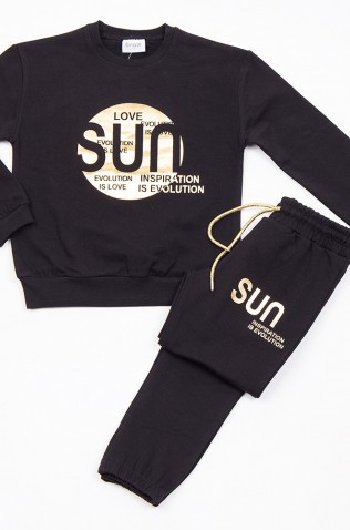 ΣΕΤ ΦΟΥΤΕΡ ΜΠΛΟΥΖΑ  ΚΑΙ ΦΟΡΜΑ ΓΙΑ ΚΟΡΙΤΣΙΑ TRAX 48628 ΜΑΥΡΟ