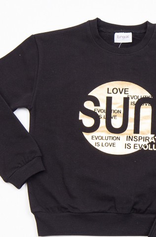 ΣΕΤ ΦΟΥΤΕΡ ΜΠΛΟΥΖΑ  ΚΑΙ ΦΟΡΜΑ ΓΙΑ ΚΟΡΙΤΣΙΑ TRAX 48628 ΜΑΥΡΟ